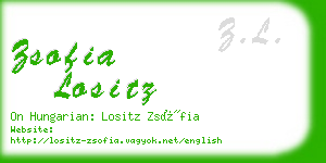 zsofia lositz business card